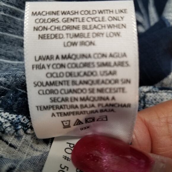 GEORGE Button Up Shirt Men's Short Sleeve Blue Floral Tropical Size 2XL ( 50-52) - Picture 10 of 10